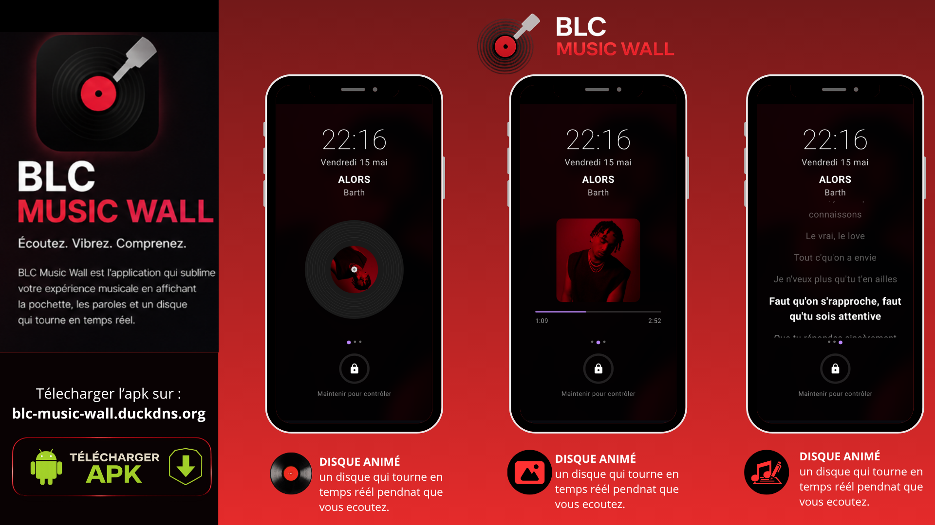 BLC Music Wall — 3 modes